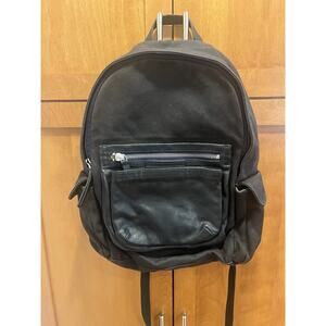 Marc By Marc Jacobs Backpack Leather And Canvas Black 17”
